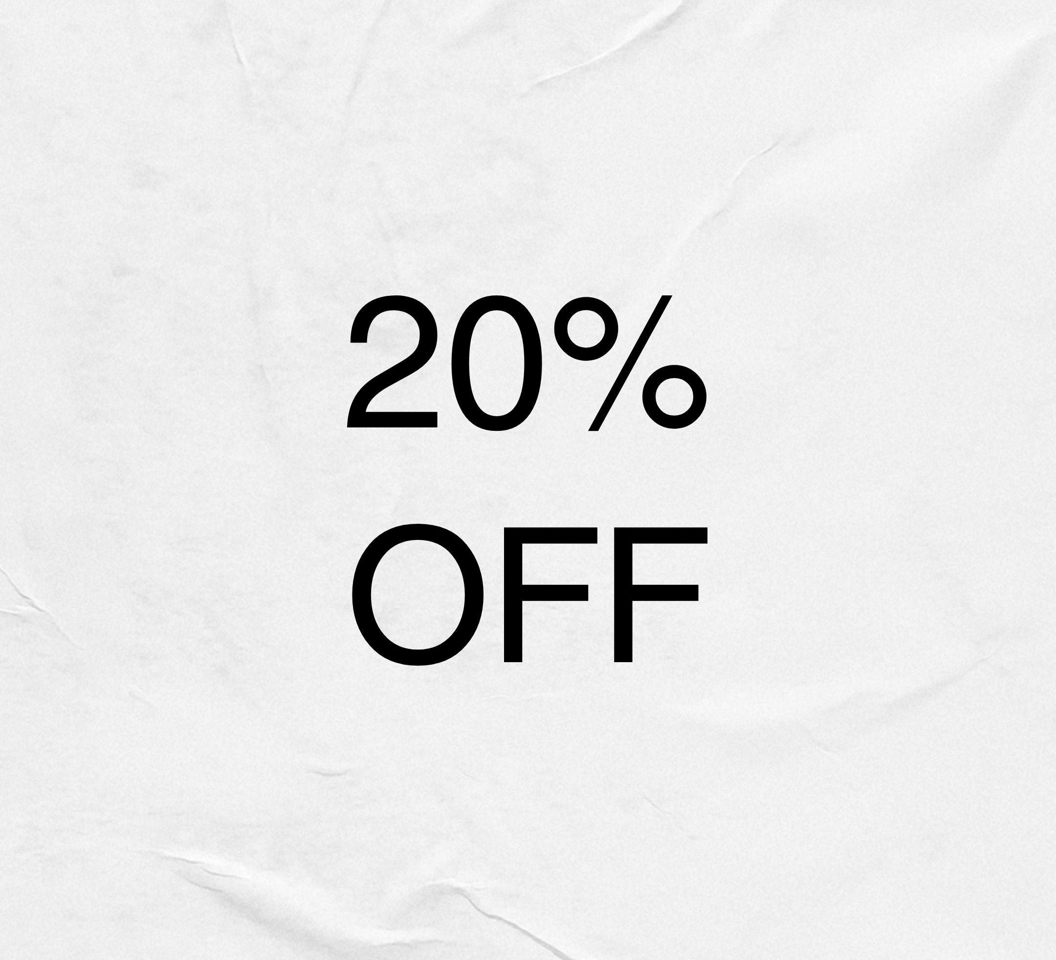 SUMMER SALE-20% OFF