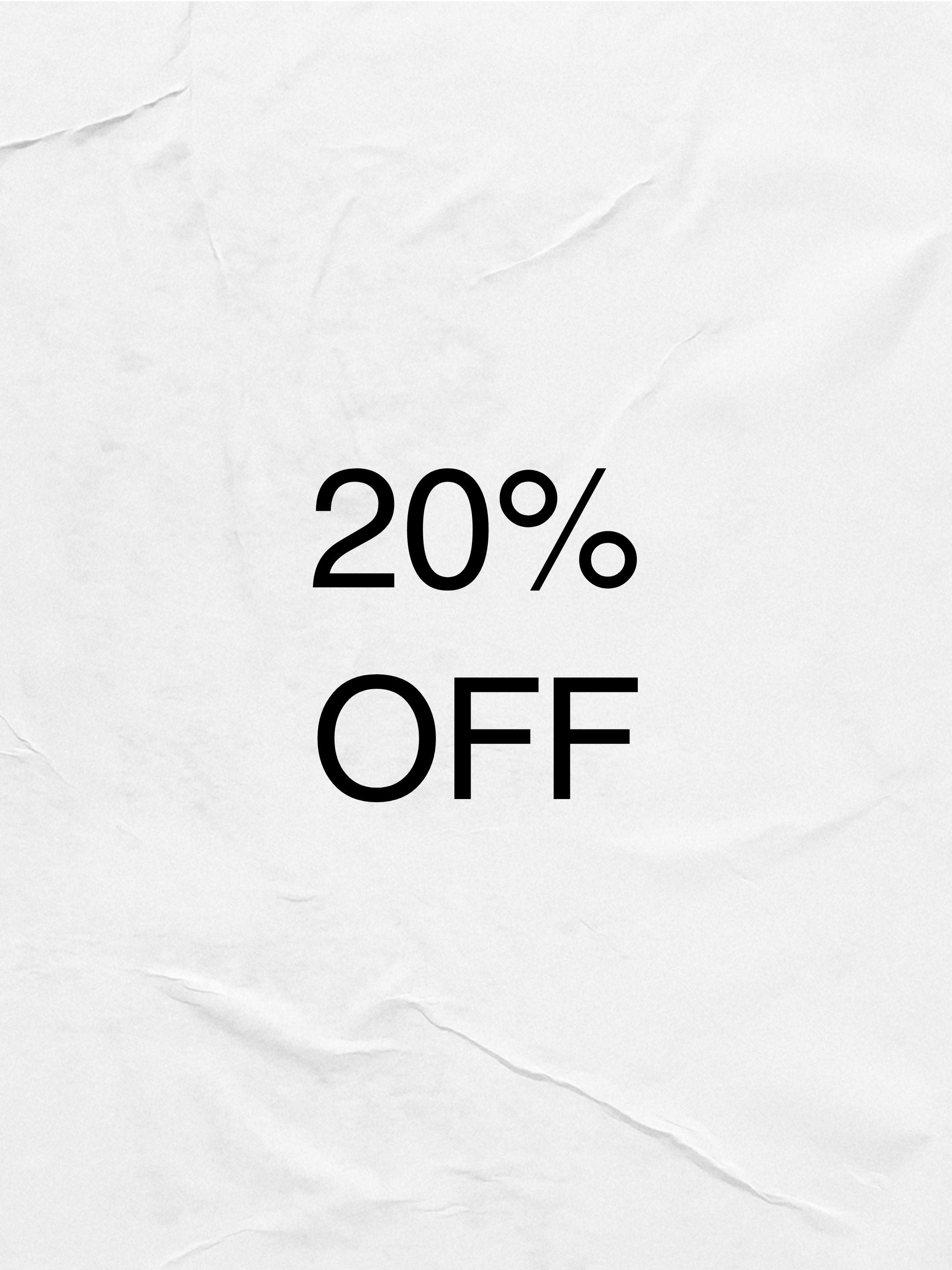 SUMMER SALE-20% OFF
