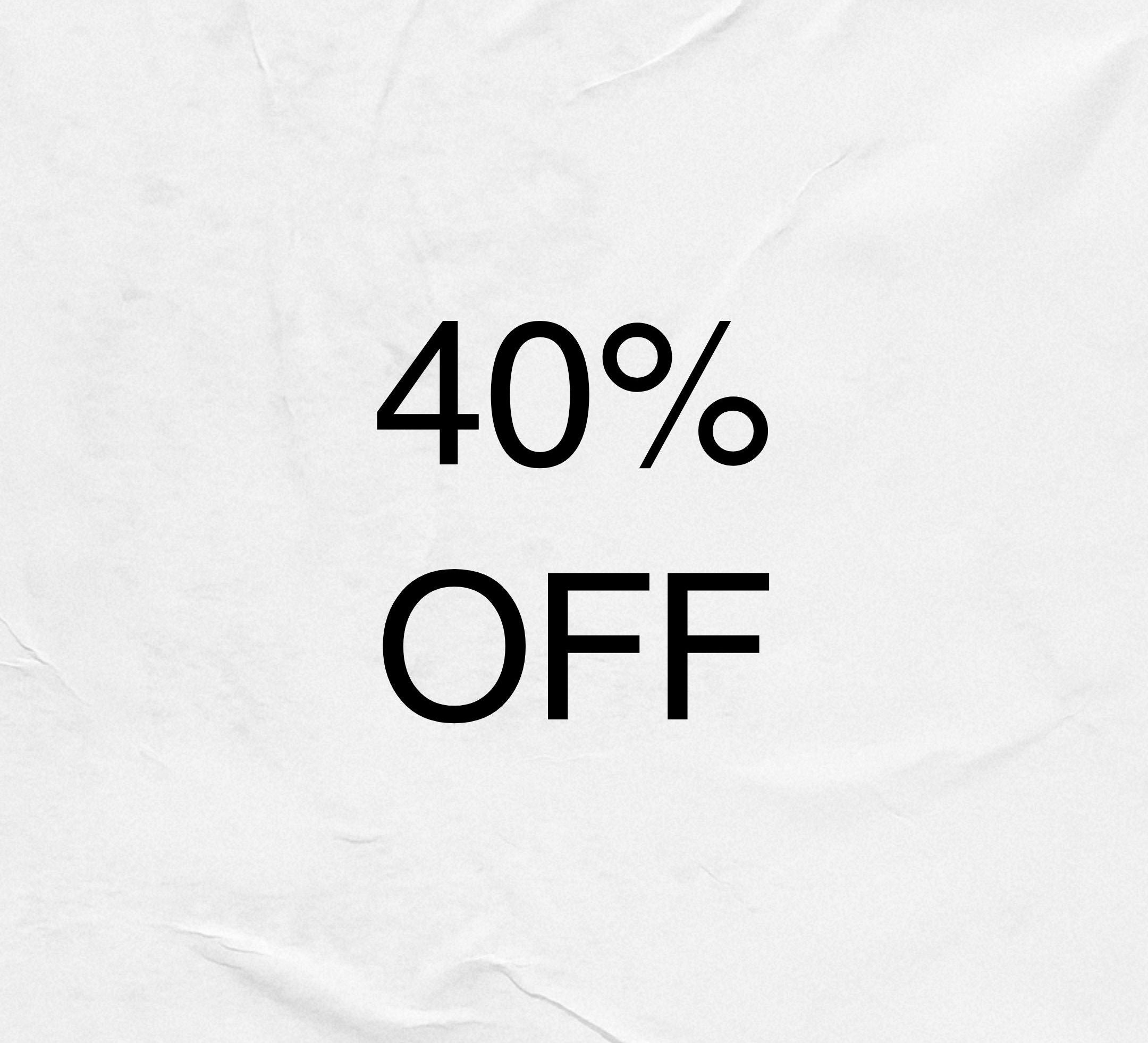 SUMMER SALE-40% OFF