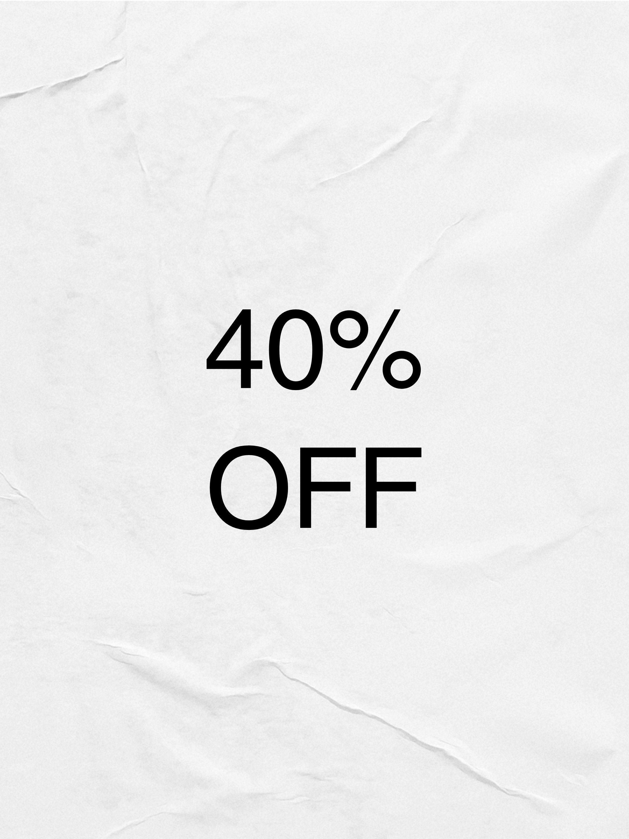 SUMMER SALE-40% OFF