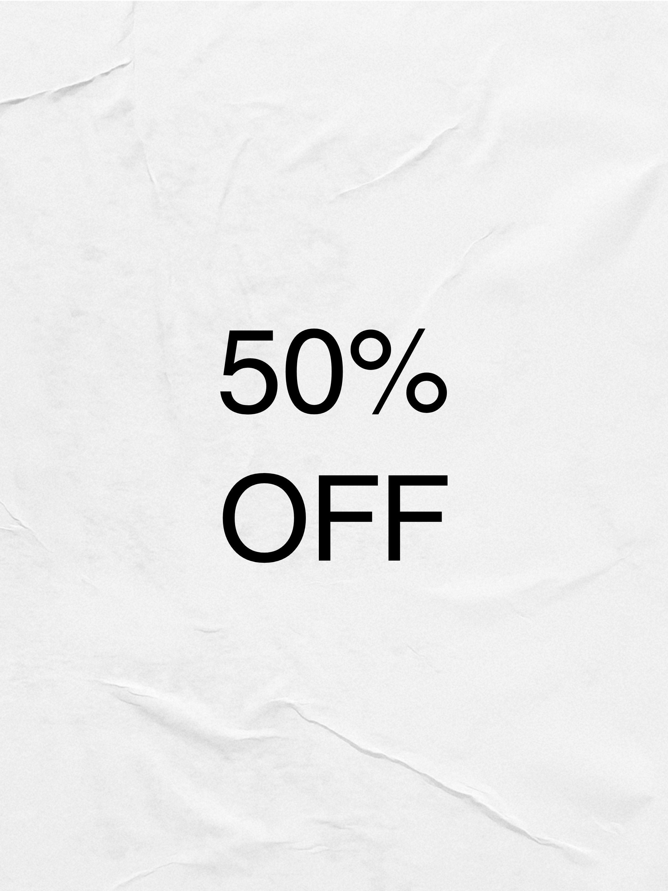 SUMMER SALE-50% OFF