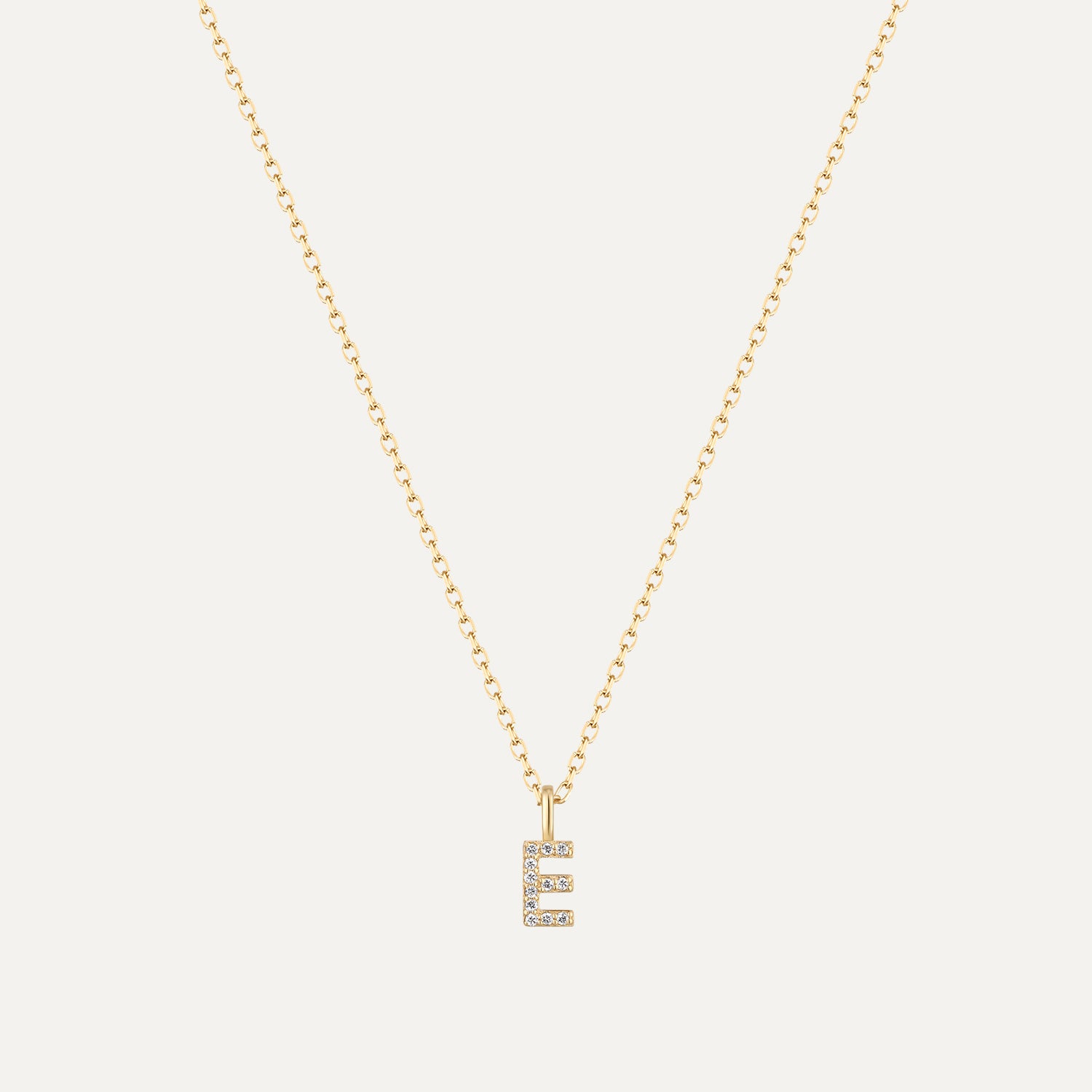 Initial Necklace in 14K Gold