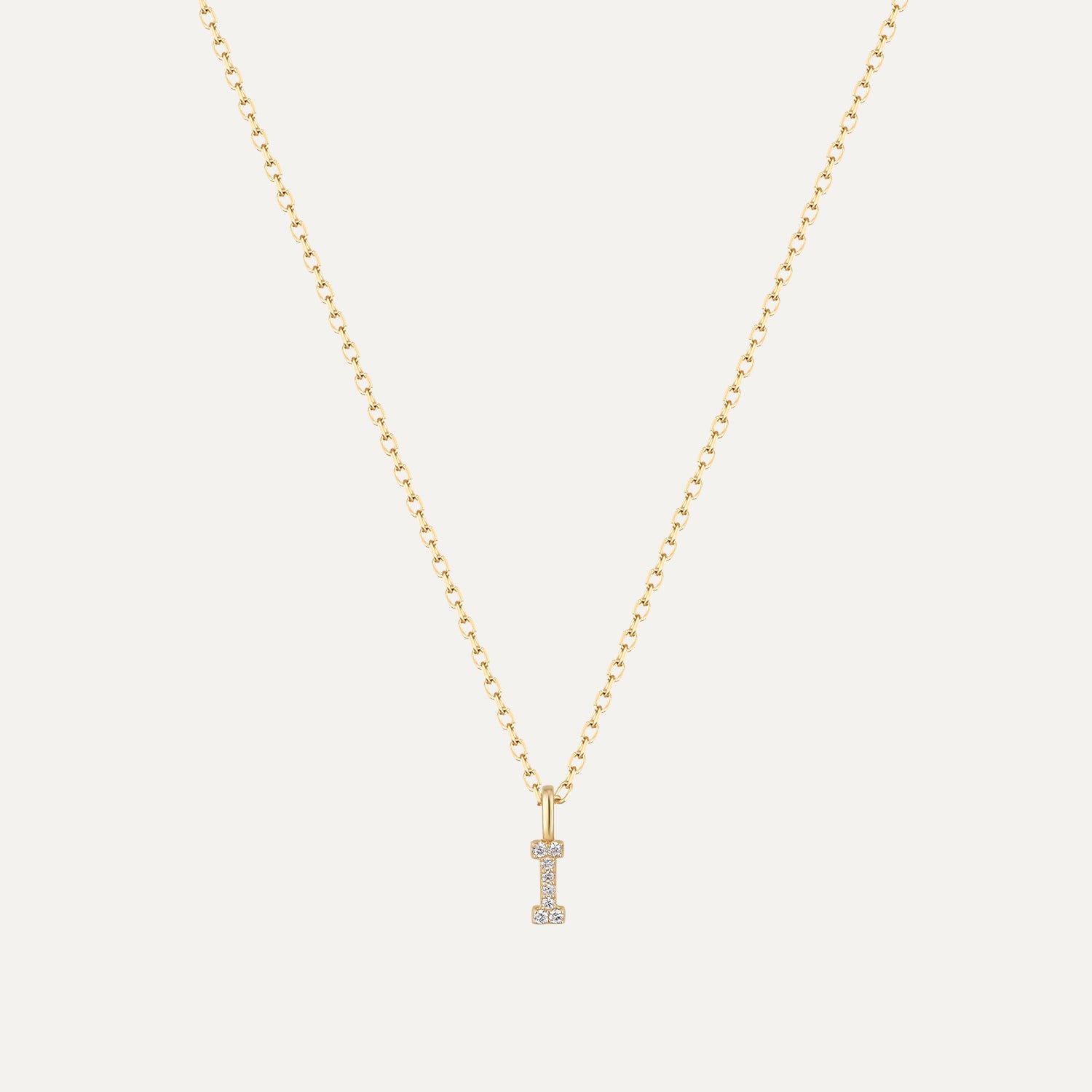 Initial Necklace in 14K Gold