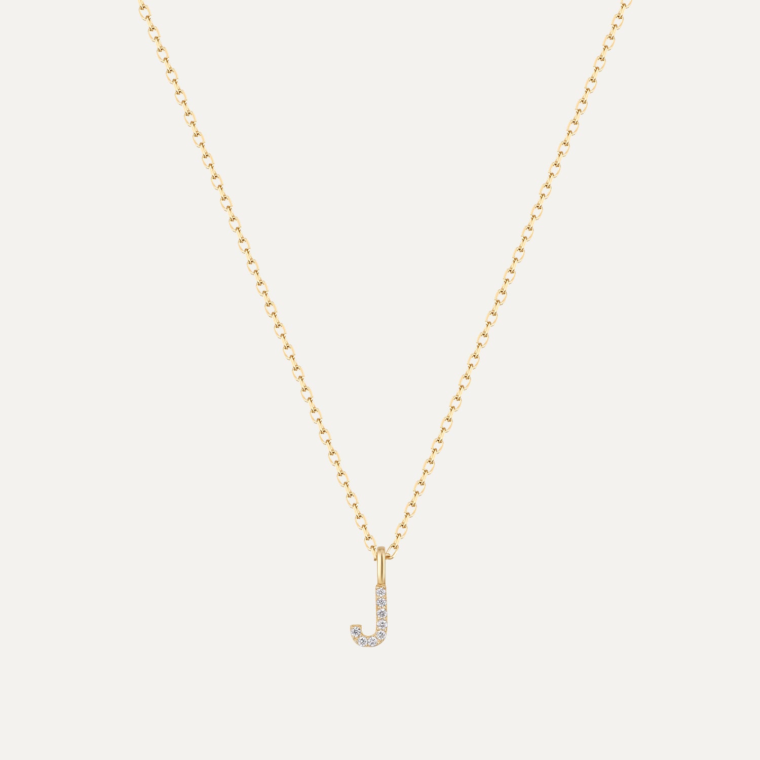 Initial Necklace in 14K Gold