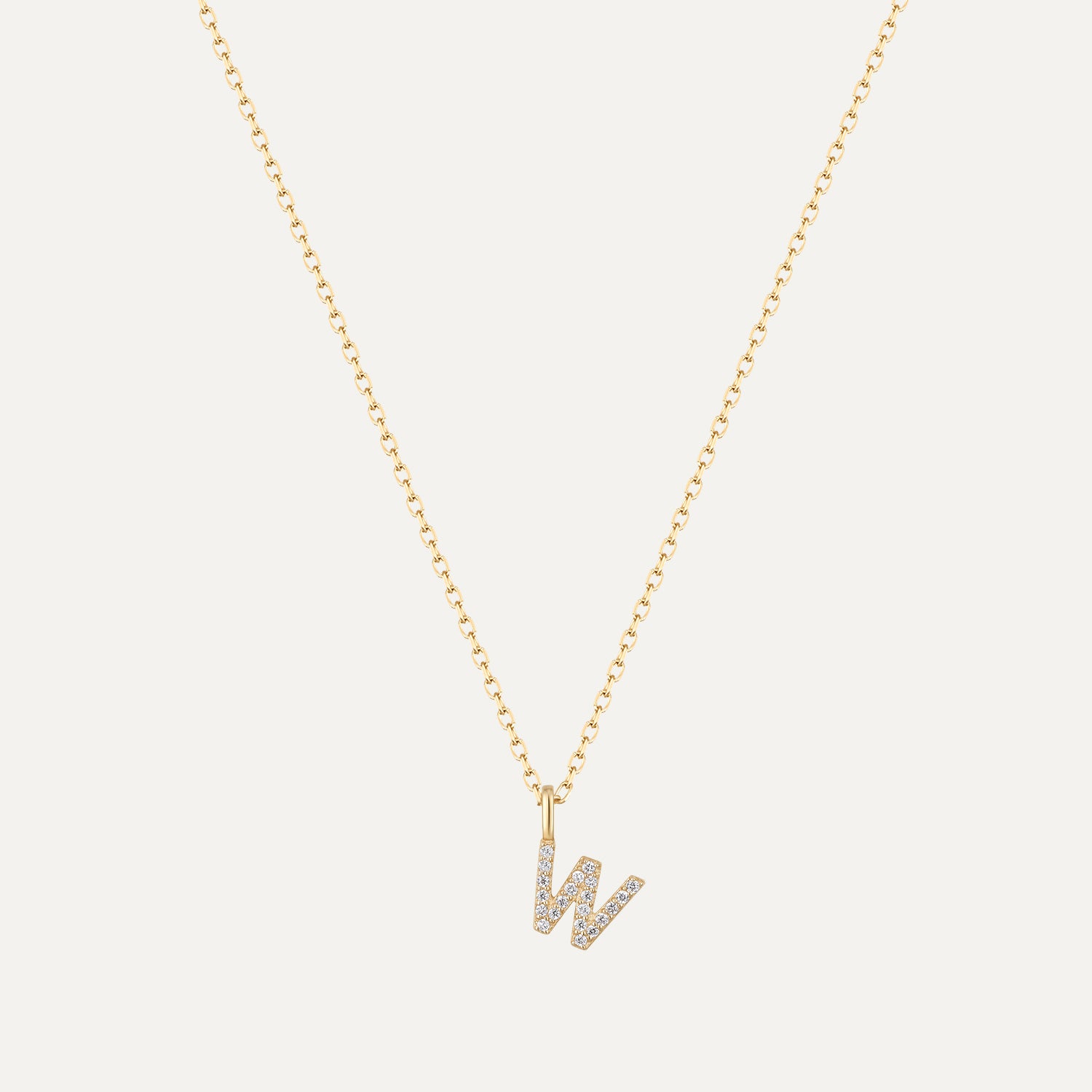 Initial Necklace in 14K Gold